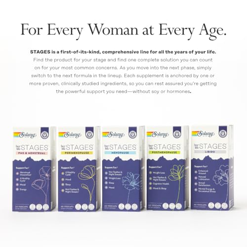 Solaray Menopause her Life Stages - Menopause Supplements for Women - Supports Weight Loss