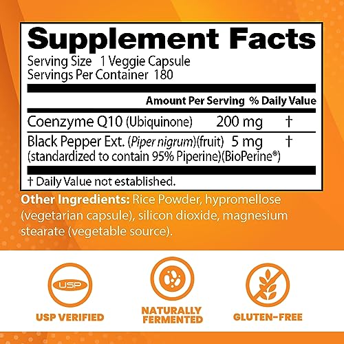 Doctor's Best High Absorption CoQ10 with BioPerine, Non-GMO, Gluten & Soy Free