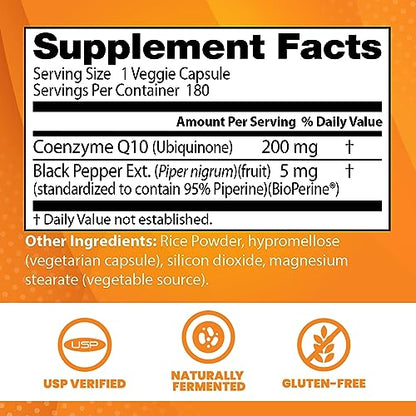 Doctor's Best High Absorption CoQ10 with BioPerine, Non-GMO, Gluten & Soy Free