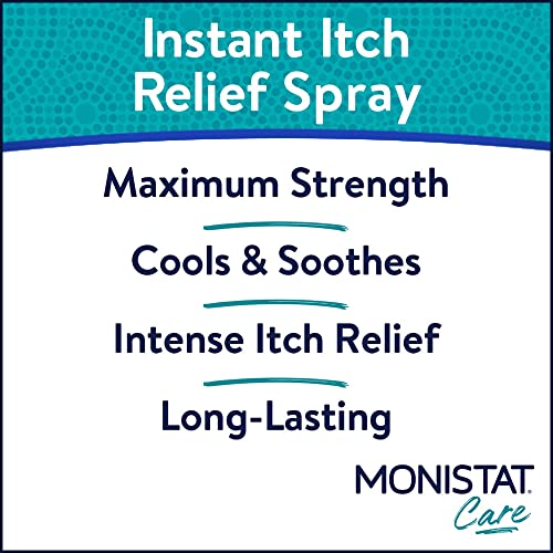 Monistat Instant Itch Relief Spray for Women, Maximum Strength Feminine Itch Care, 2 oz