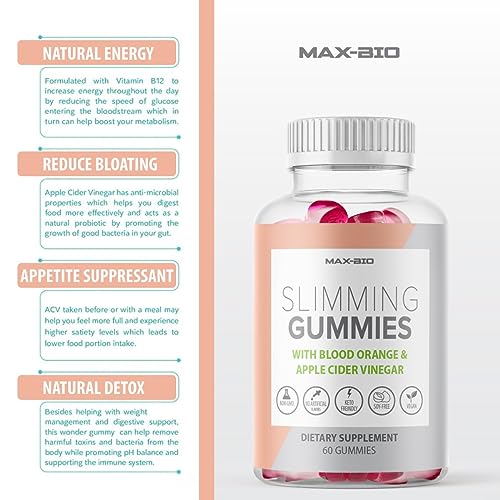 (Official 2 Pack) Slimming Gummies It Works with Apple Cider Vinegar and Sicilian Blood