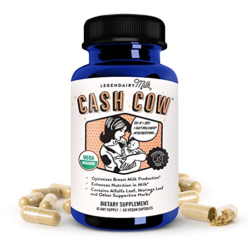 Legendairy Milk Cash Cow Lactation Supplement, Moringa, Alfalfa, and Goat's Rue 