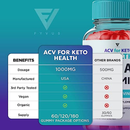 (2 Pack) ACV for Keto Health Gummies, ACV Keto Health ACV Advanced Weight Loss