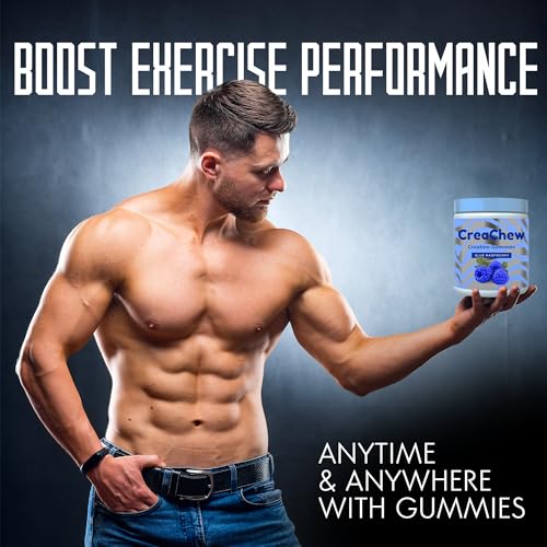 CreaChew Enhanced Creatine Monohydrate Gummies, Creatine Gummies for Men and Wom