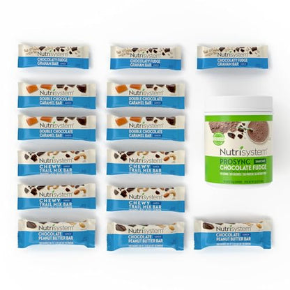 Nutrisystem® 14-Day Meal Replacement Kit with Lunch Bars & Shakes, 28 Servings