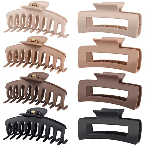 LuSeren Hair Clips for Women 4.3 Inch Large Hair Claw Clips for Women Thin Thick Curly 