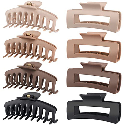 LuSeren Hair Clips for Women 4.3 Inch Large Hair Claw Clips for Women Thin Thick Curly 