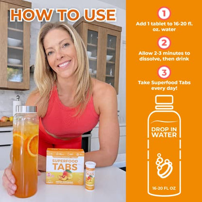 skinnytabs Superfood Tabs Detox Cleanse Drink - Fizzy Nutrition Supplement
