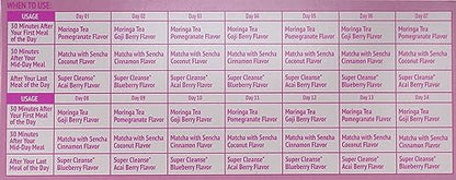 Lakma 14 Day Cleanse Kit Green Tea - 42 Tea Bags