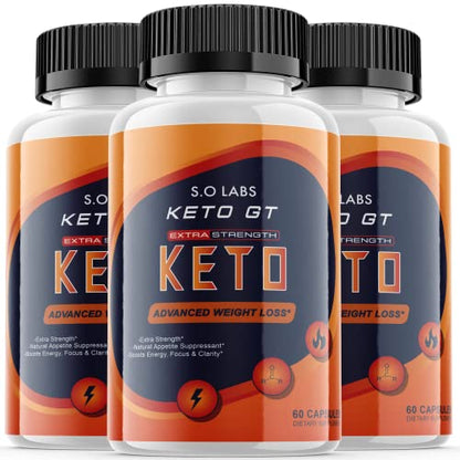(3 Pack) Keto GT Weight Manaement Pills Advanced Formula Pastillas dr Tablets 800mg