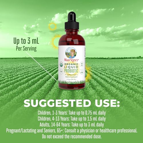 MaryRuth Organics USDA Organic Liquid Probiotic, Digestive Health, Gut Health, Probiotics