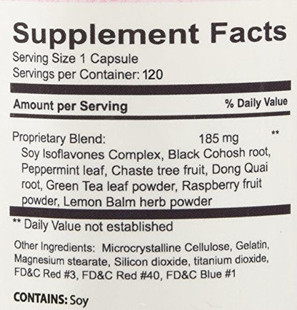 Feminelle 120 capsules 2 month supply Natural Menopause Relief