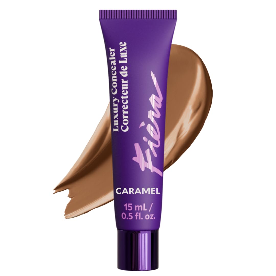 Fièra Luxury Concealer & Foundation with Anti-Aging Ingredients - Full Coverage for Dark Circles, Wrinkles, Fine Lines, and Spots, All-Day Wear For Mature Skin - Sand, 0.5 FL. OZ. / 15 ML