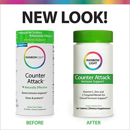 Rainbow Light Counter Attack Immune Support, Dietary Supplement Provides Immune