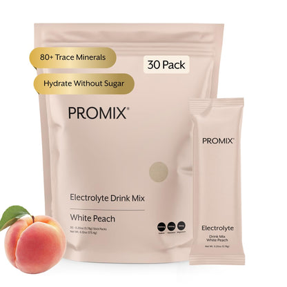 ProMix Nutrition Electrolytes Powder Hydration Packets - Himalayan Pink Salt, Magnesium, Potassium, Vitamin C - Salted Watermelon, Lightly Sweetened - 30 Servings (Pack of 30)