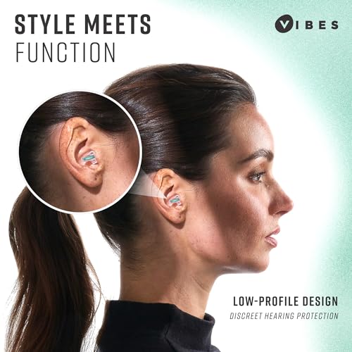 Vibes High Fidelity Ear Plugs - Invisible Earplugs for Music Concerts, Musicians