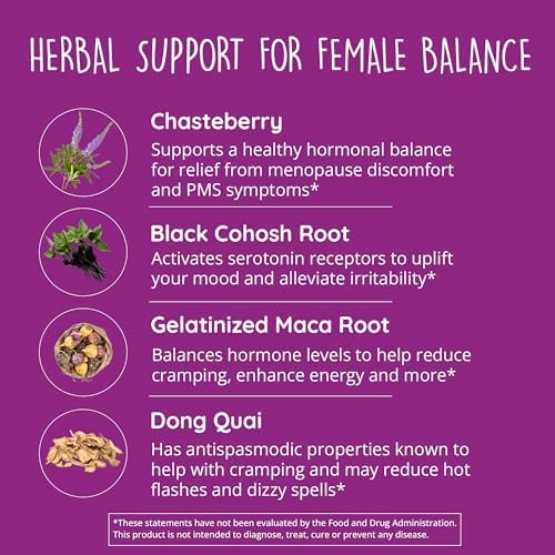 Happy Healthy Hippie Go with The Flow Menopause Support & Go with The Flow Hormone Balance for Women