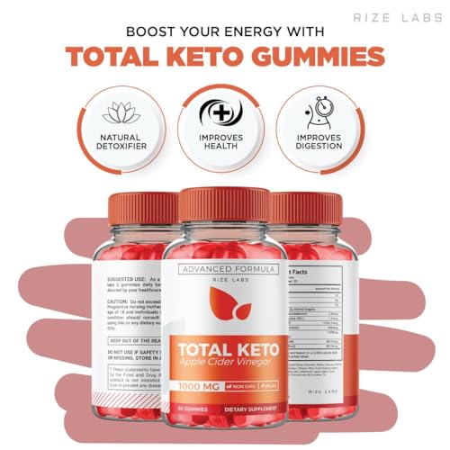 (3 Pack) Total Keto Gummies, Total Keto for Advanced Weight Loss, Total Keto Supplement