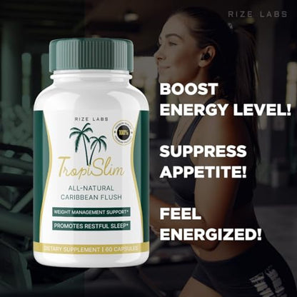 rize labs (5 Pack Tropislim Weight Loss Supplement, Tropislim Capsules for Total Body