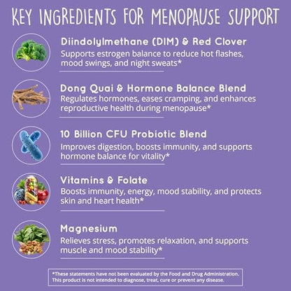 Happy Healthy Hippie Go with The Flow Menopause Support & Go with The Flow Hormone Balance for Women
