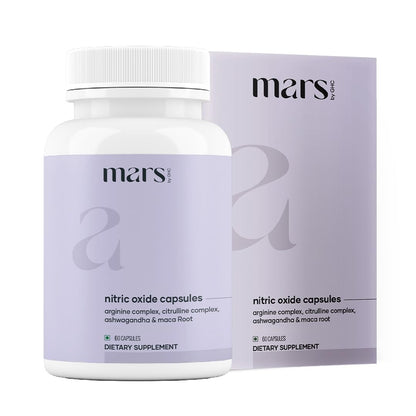 mars by GHC Growth Max Combo | Nitric Oxide Capsules + SurgeMax Capsules | Performance & Vitality Support | 120 Capsules | Pack of 1
