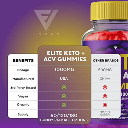 Elite Keto ACV Gummies AVC, Elite Keto Plus ACV Advanced Weight Loss Gummies, EliteKeto