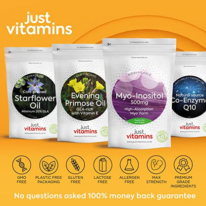 Myo-Inositol Capsules - 500mg x90 Capsules - Pure Premium Quality Myo Inositol Vitamin