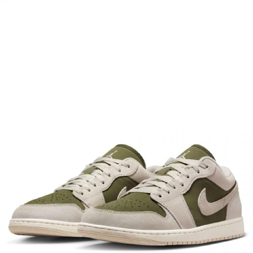 Air Jordan 1 Low SE Men's Shoes (Medium Olive/Sail/Light Orewood Brown) Size 9
