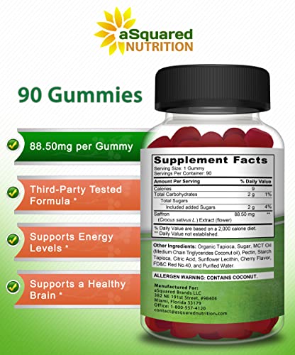 Saffron Gummies - Saffron Extract Supplement - Pure Gummy Supplements Alternative