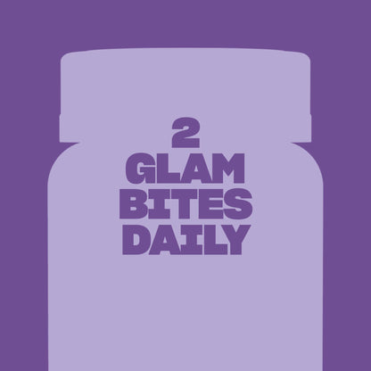 Swisse Glow Skin Glam Bites – Collagen Peptides, Hyaluronic Acid & Sea Moss – Supports Skin Elasticity & Hydration – Zero Sugar Gummies for Adults – Blueberry Lavender Flavor, 60 Count