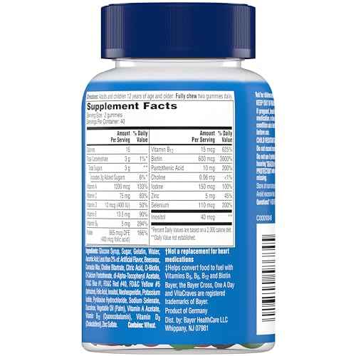 One A Day Men’s Multivitamin Gummies, Multivitamin for Men with Vitamin A, C, D, E