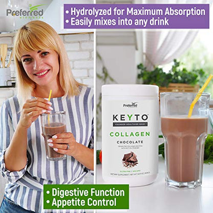 Keto Collagen Protein Powder with MCT Oil – Keto and Paleo Friendly Grass Fed