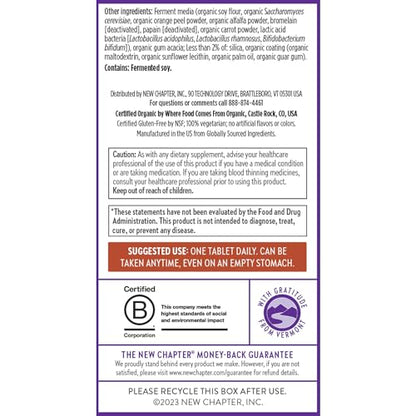 New Chapter Men's Multivitamin for Immune, Stress, Heart + Energy Support