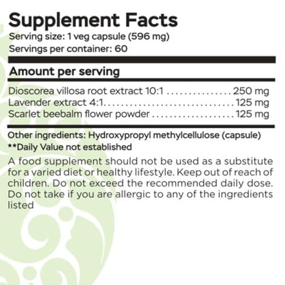 RaDoTech - Wild Yam Menopause Supplements for Women, Premenstrual and Menopause