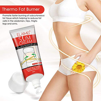 Slim Cream, (2 pack) Slim Extreme Cellulite Slimming & Firming Cream Body Fat Burning