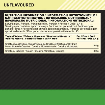 Optimum Nutrition Micronised Creatine Powder, 100% Pure Creatine Monohydrate Powder
