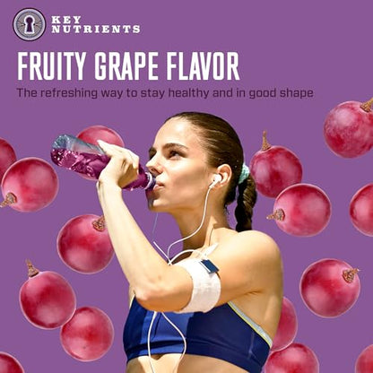 KEY NUTRIENTS Multivitamin Electrolytes Powder Packets - Fruity Grape 20 Pack