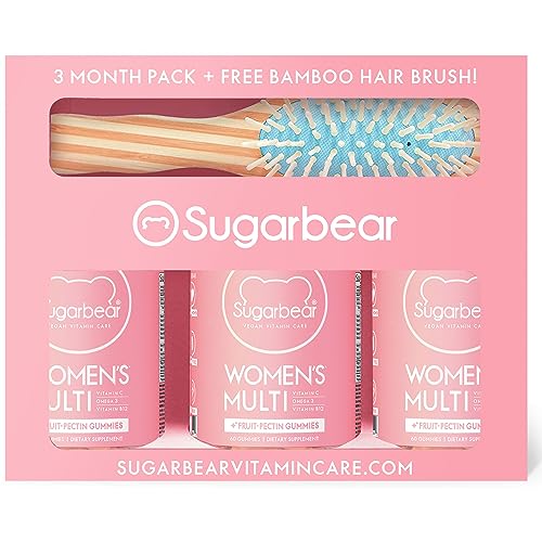Sugarbear Women's MultiVitamin Gummies, Vegan Collagen Booster Blend with Glutathione