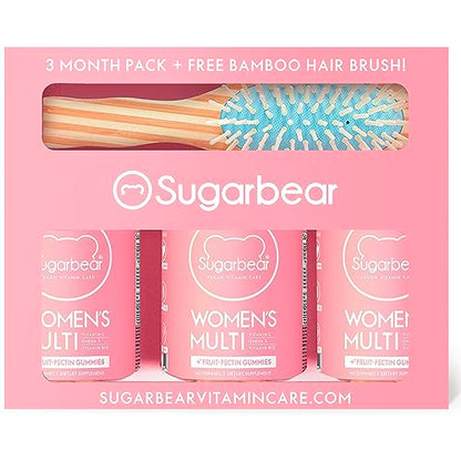 Sugarbear Women's MultiVitamin Gummies, Vegan Collagen Booster Blend with Glutathione
