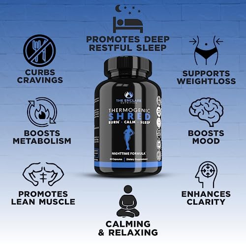 Thermogenic Shred - Fat Burner Sleep Aid Diet Pills, Appetite Suppressant for Weight Loss