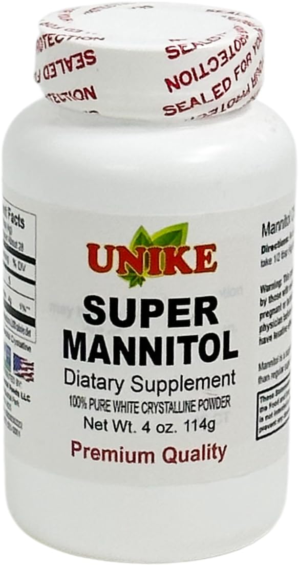 Unike Nutra Mannitol Powder - Mannitol Sweetener, Sugar Substitute, Mannitol Supplement, Natural & Gluten Free, 4g per Servings, Premium Mannitol Powder, 1kg (2.2 lbs) (Pack of 1)