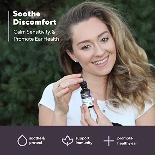 Organic Ear Oil for Earache Irritation, All Natural Eardrops for Infection