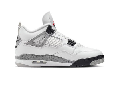 Nike Mens Air Jordan 4 Retro Running, SUMMIT WHITE/FIRE RED-CEMENT GREY-BLACK, 8 UK (9 US)