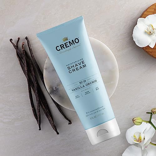 Cremo Vanilla and Orchid Moisturizing Shave Cream, Astonishingly Superior Ultra-Slick