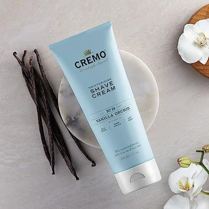 Cremo Vanilla and Orchid Moisturizing Shave Cream, Astonishingly Superior Ultra-Slick