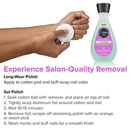 Nail Polish Remover by Cutex, Nourishing Nail Care, Leaves Nails Looking Healthy