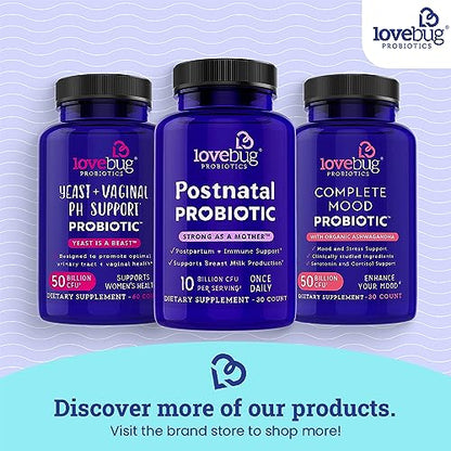 Lovebug Yeast + Vaginal pH Support | Clinically Studied Ingredients for Yeast & UTIs