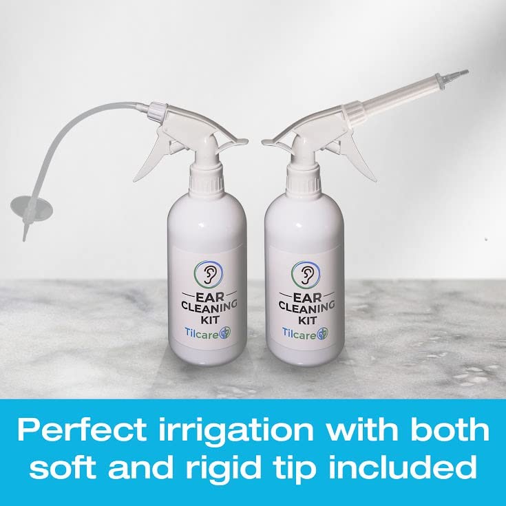 Ear Wax Removal Tool by Tilcare - Ear Irrigation Flushing System for Adults & Kids