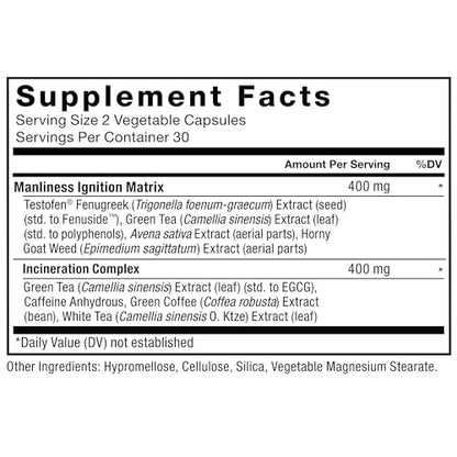 FORCE FACTOR Test X180 Ignite Testosterone Booster for Men, Testosterone Support