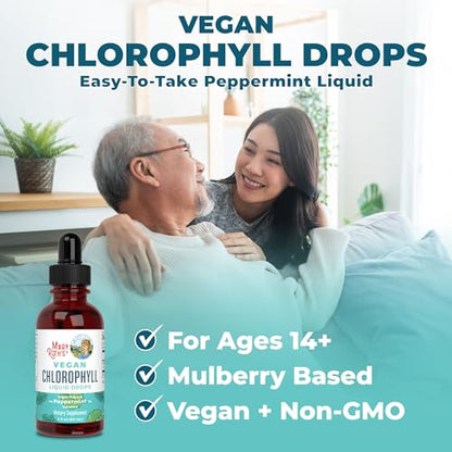 MaryRuth Organics Chlorophyll Liquid Drops, Clean Label Project Certified, Vegan
